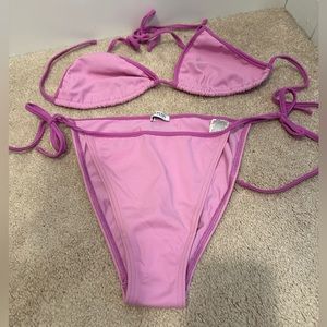 Burberry London Triangle String Bikini